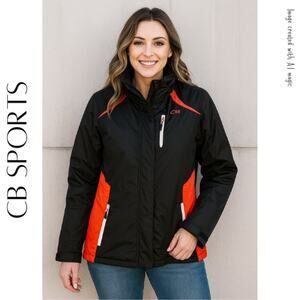 CB SPORTS Women’s Ski Jacket With Removable Lining & Fleece Lined Hood, M